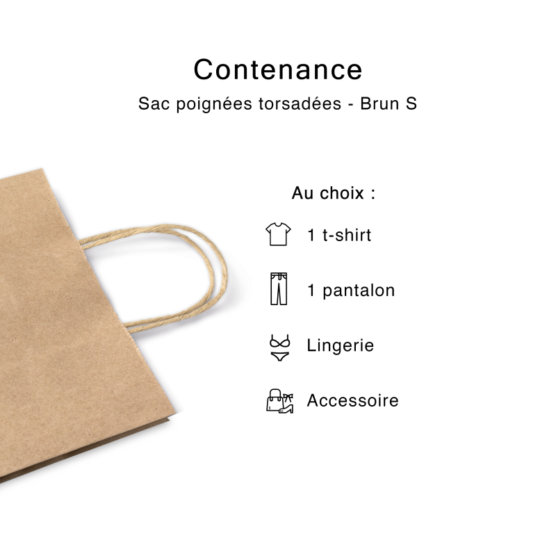 Sac poignées plates blanc