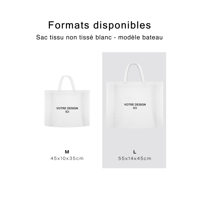 SAC TISSU NON TISSE NOIR - L