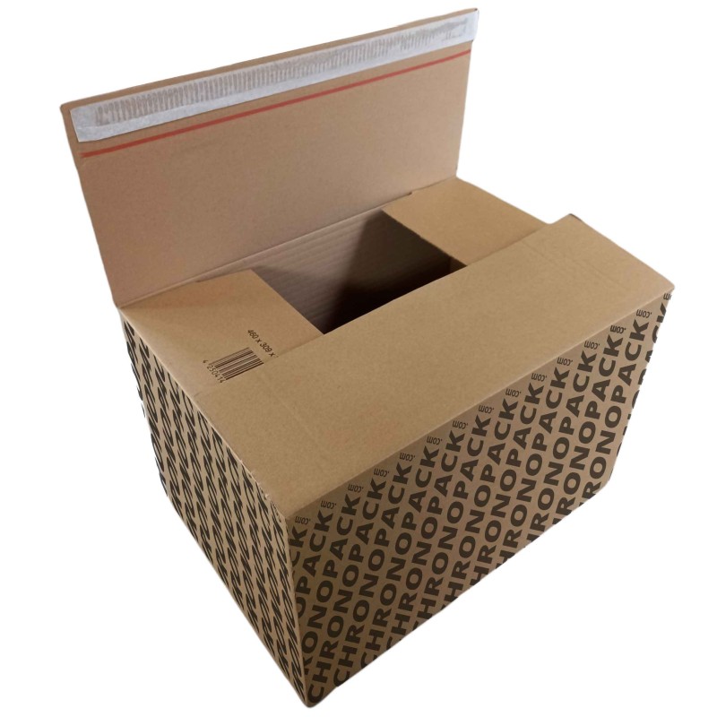 Shipping crate with adhesive closure - XL