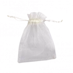 Organza-Tasche - Weiß S