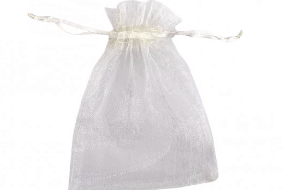 Pochon organza - Blanc S