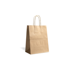 Tasche mit gedrehtem Griff - Kraft S ohne Aufdruck