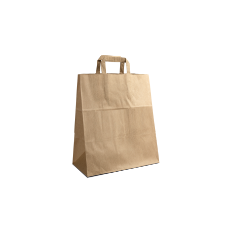 Flat handle bag - Kraft L without print