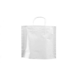 Paper carrier bag - White M unprinted