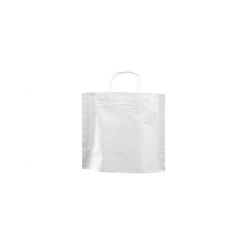 Paper carrier bag - White M unprinted