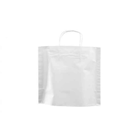 Paper carrier bag - White M unprinted