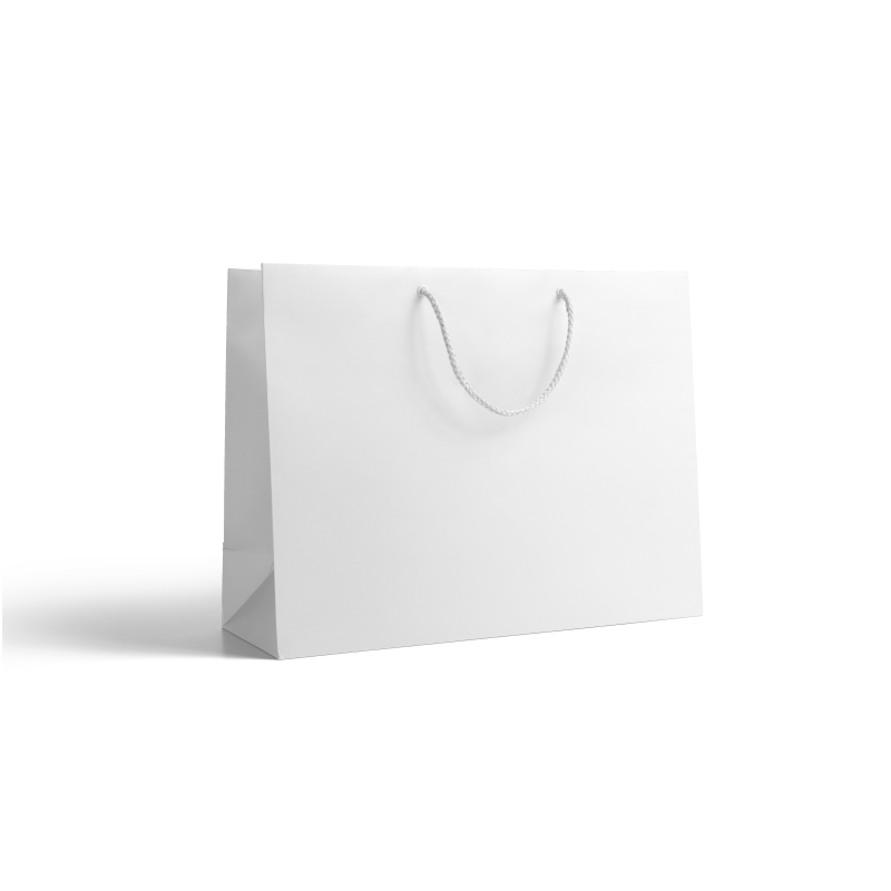 Sac papier Luxe - Blanc L sans impression