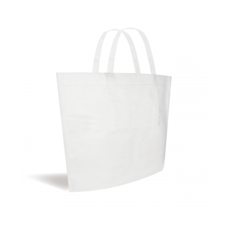 Non-woven fabric bag, boat style - White L without print