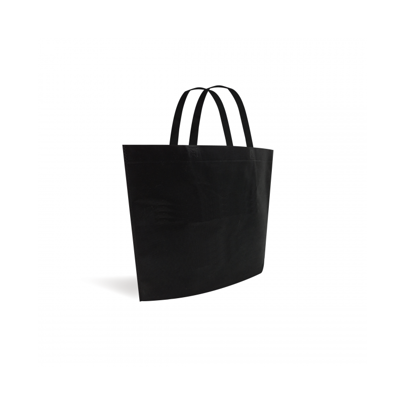 Non-woven bag boat style - Black M without print