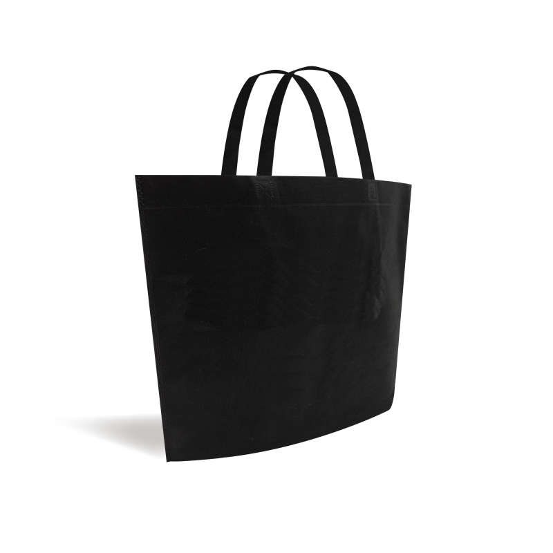 Sac tissu non tissé modèle bateau - Noir L sans impression