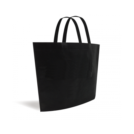 Sac tissu non tissé modèle bateau - Noir L sans impression