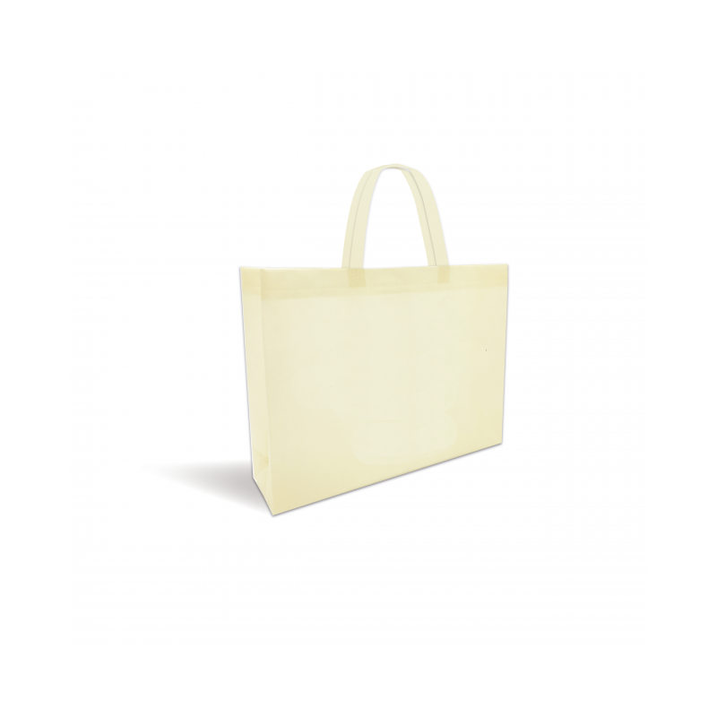 Tasche Vliesstoff - Beige ohne Aufdruck