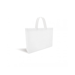 Non-woven fabric bag - White without print