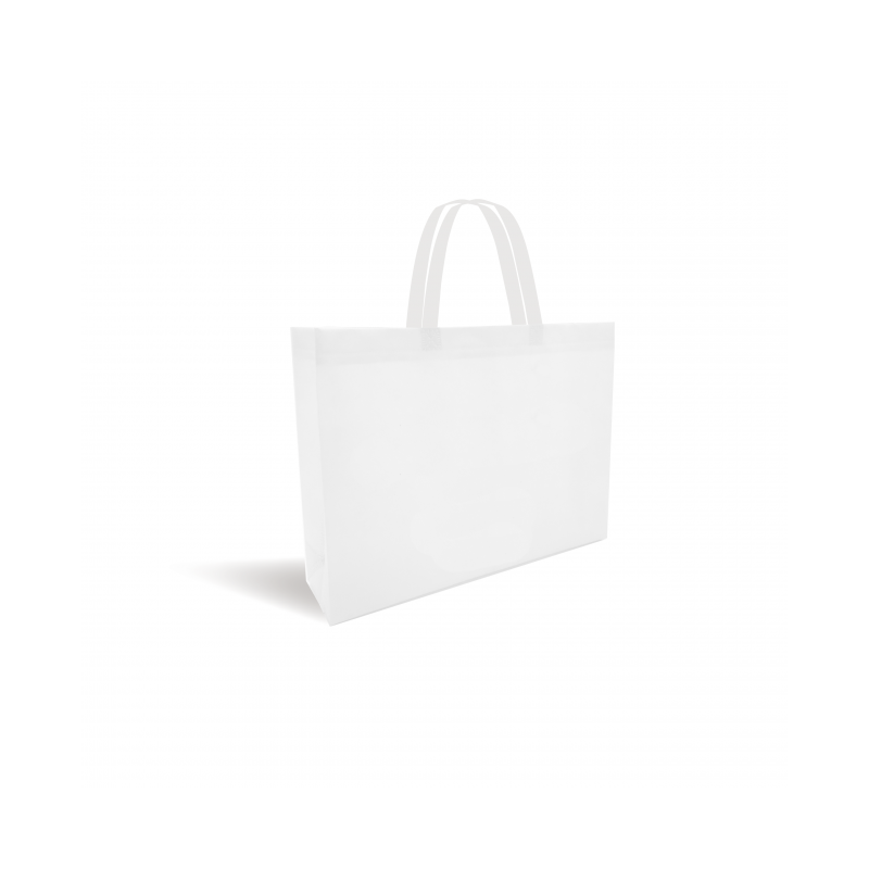 Non-woven fabric bag - White without print