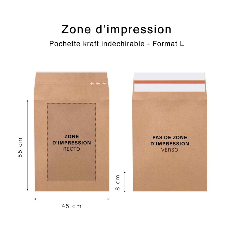 Pochette kraft indéchirable S