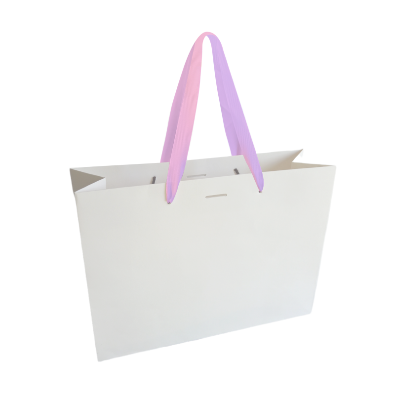 Luxury paper bag - White L