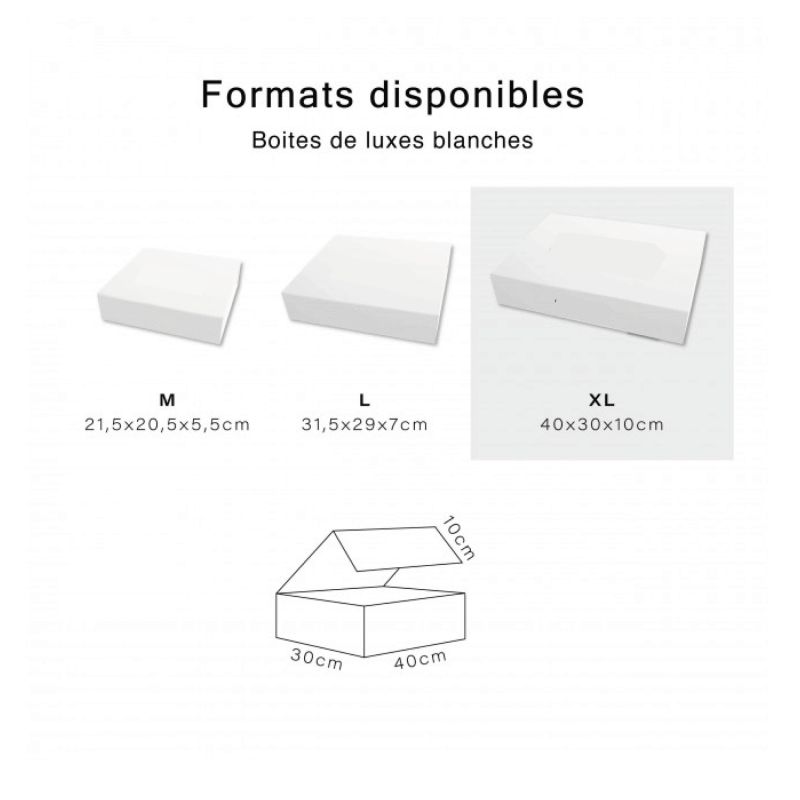 Luxury Box - Weiß XL ohne Aufdruck