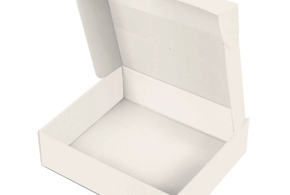 Caja - kraft blanco L RECTANGULO