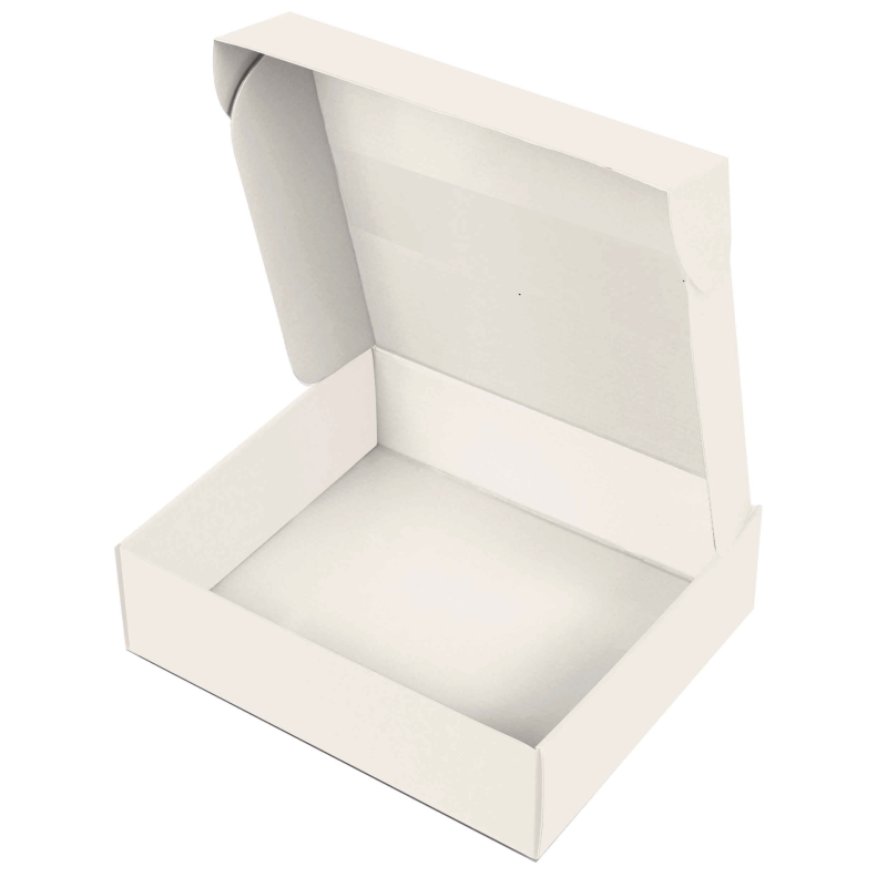 Caja - kraft blanco L RECTANGULO