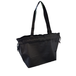 Tasche aus Vliesstoff Modell Baluchon - Schwarz L ohne Aufdruck