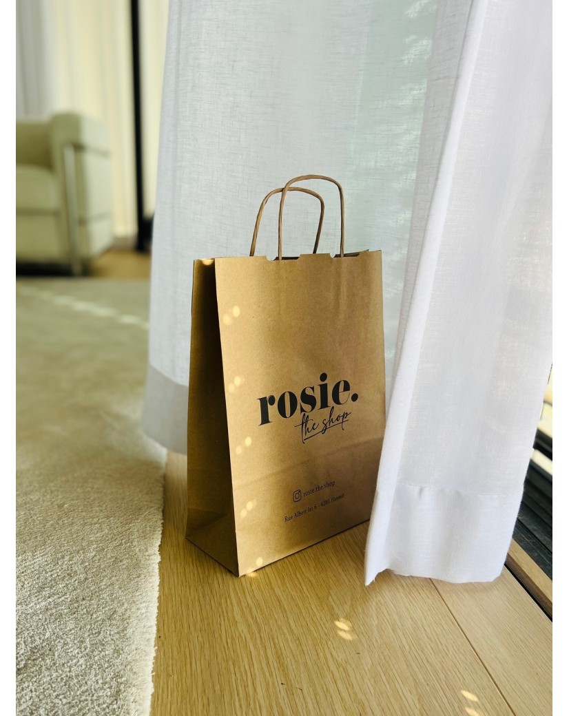 Sac kraft M torsadé – Écolo, personnalisable & prêt à l’envoi !