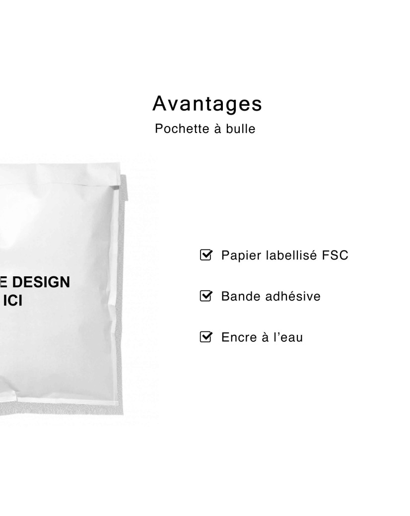 Bubble pouch - White S