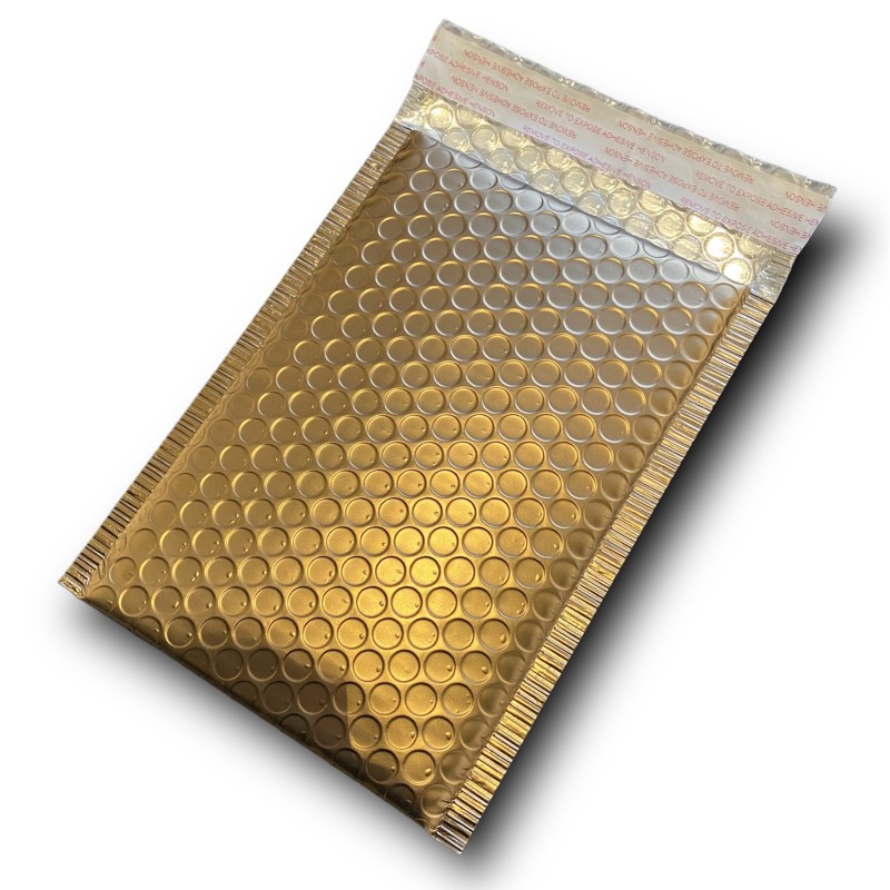 Enveloppes à bulles - Gold Mat taille S