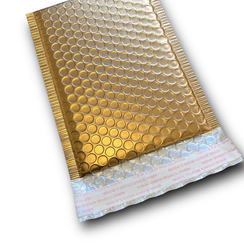 Enveloppes à bulles - Gold Mat taille S