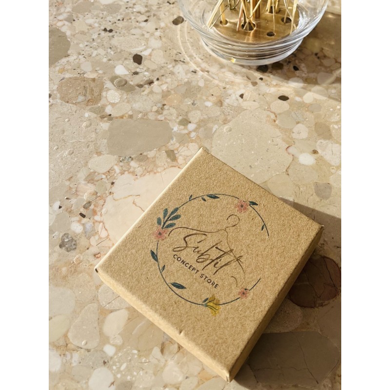 Customizable Recycled Kraft Jewelry Box - Full Color Printing