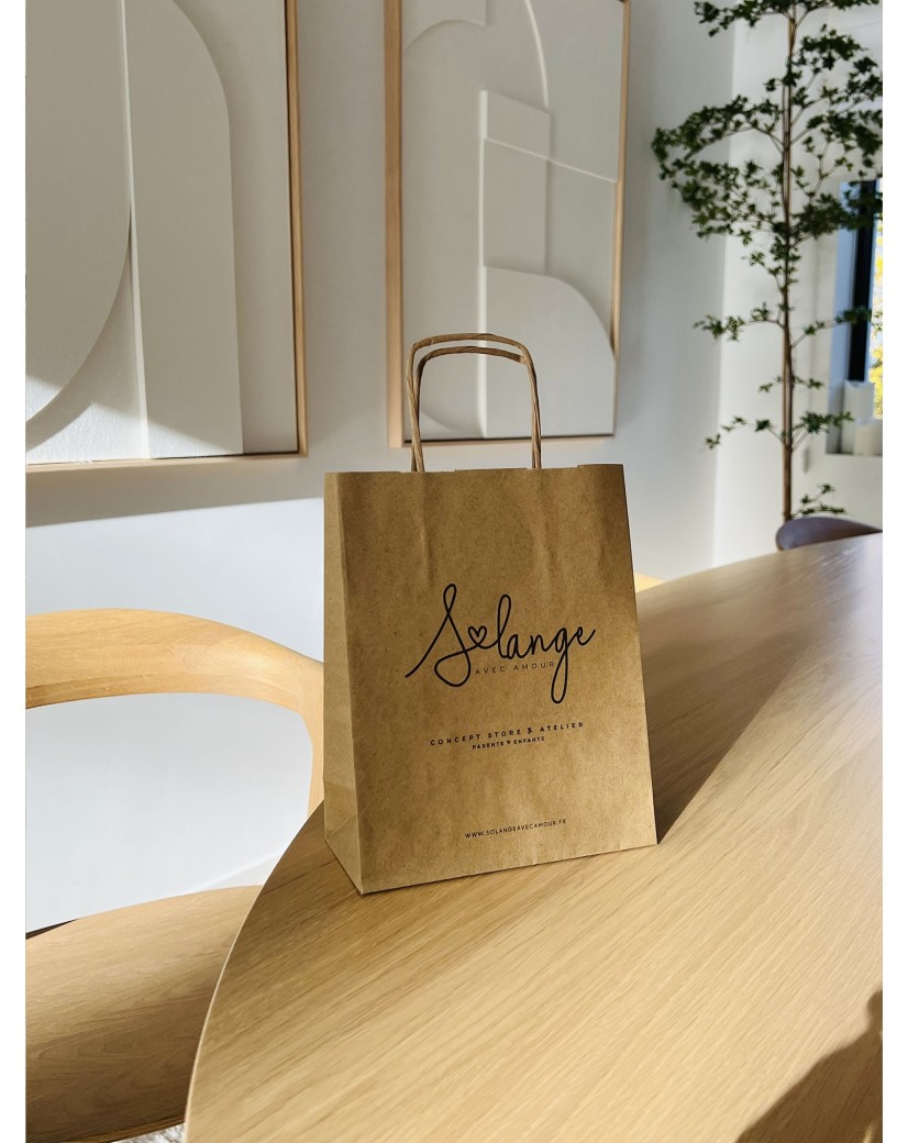 Customized recycled kraft paper bags at the best prices - Fast delivery