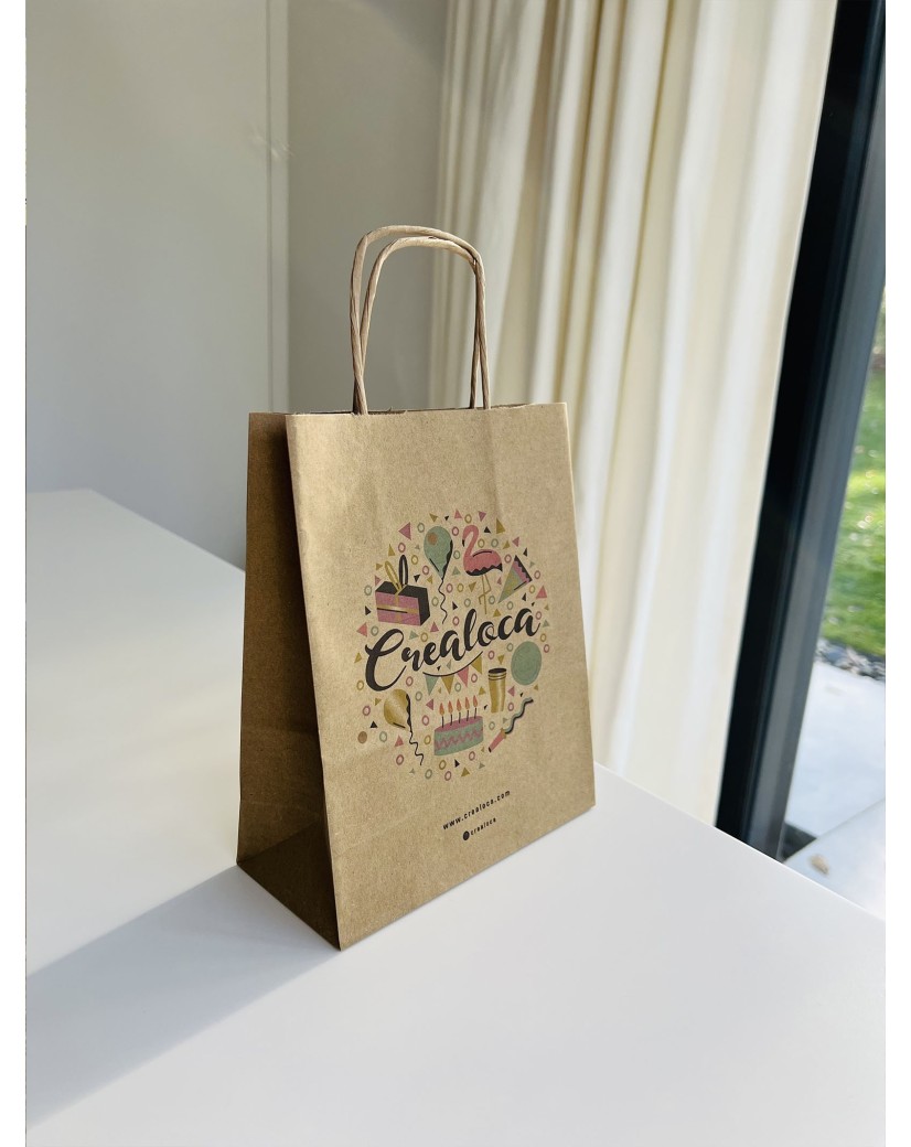 Customized recycled kraft paper bags at the best prices - Fast delivery