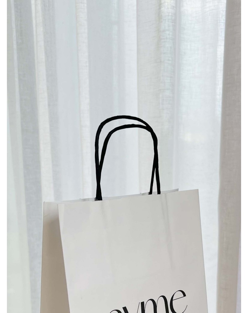 Bolsos con asa trenzada negros - Blanco S