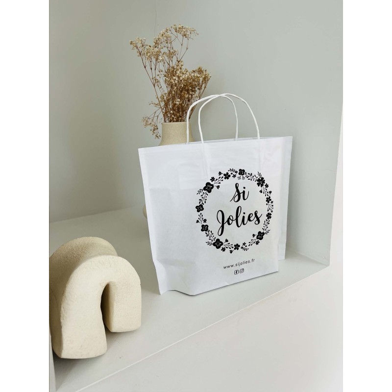 Boat paper bags - White M