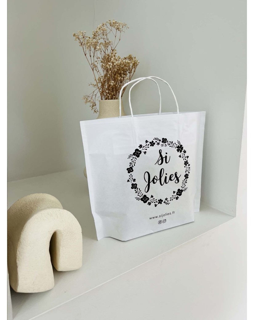 Boat paper bags - White M