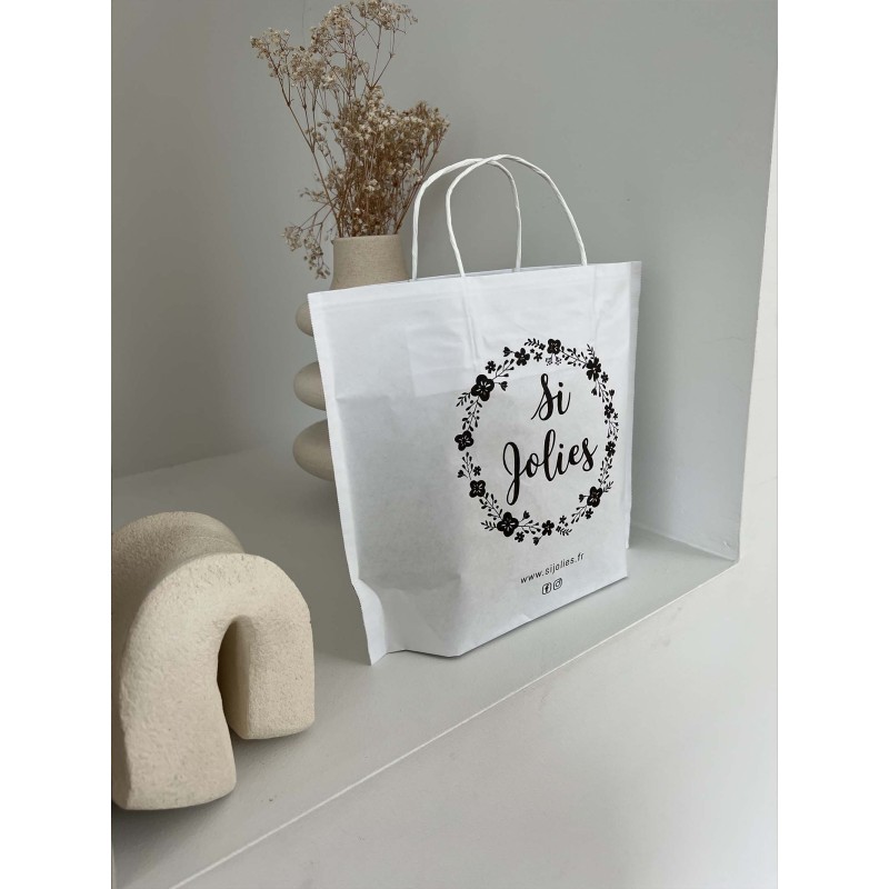 Boat paper bags - White M