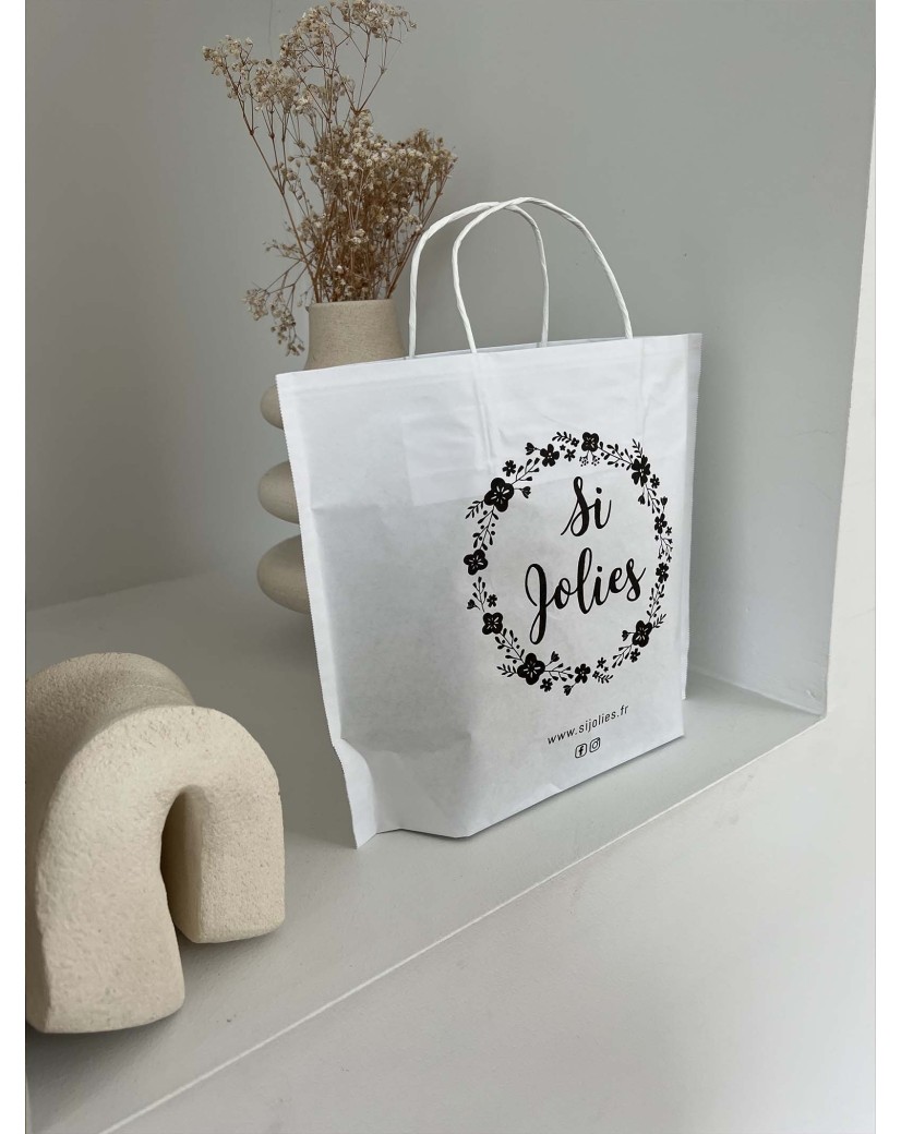 Boat paper bags - White M