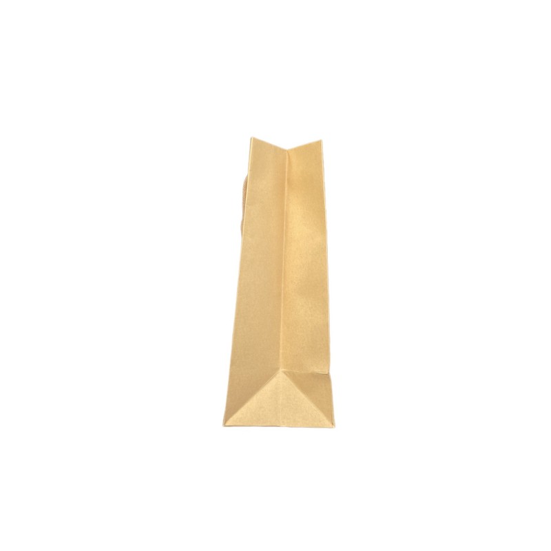 Kraft paper bag with drawstring handle