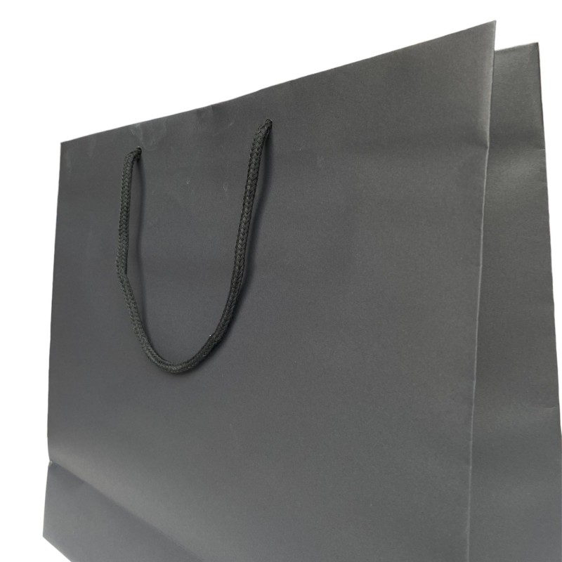 Paper bag Black handle Cordelette Black