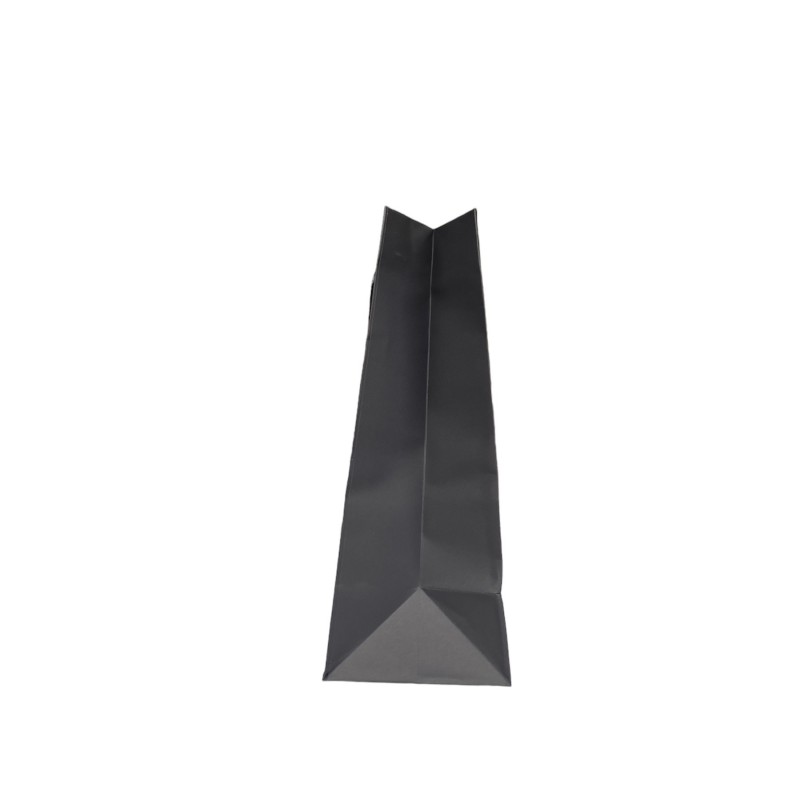 Paper bag Black handle Cordelette Black