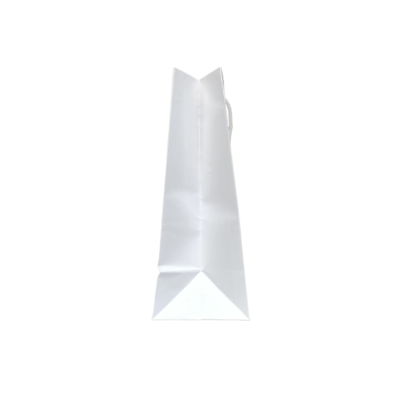 White paper bag handle White cord