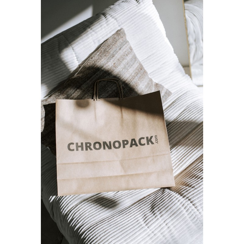 Chronopack Sac poignées torsadées Kraft L