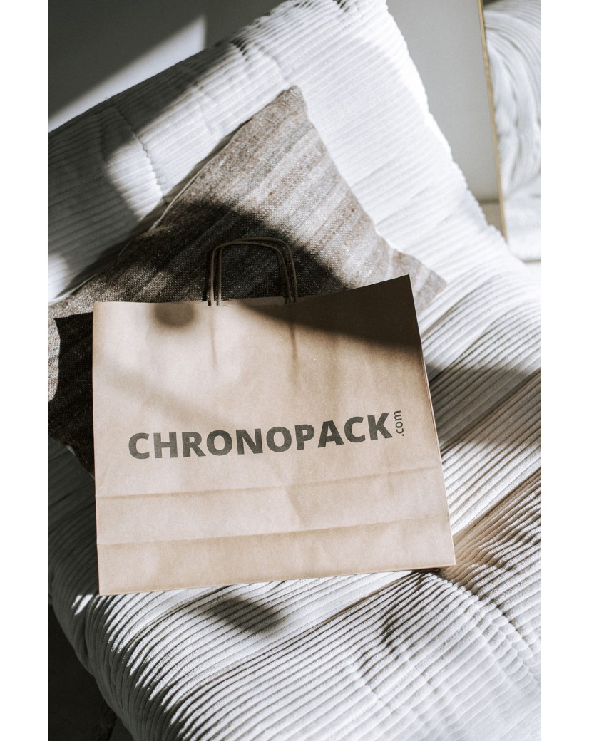 Chronopack Sac poignées torsadées Kraft L