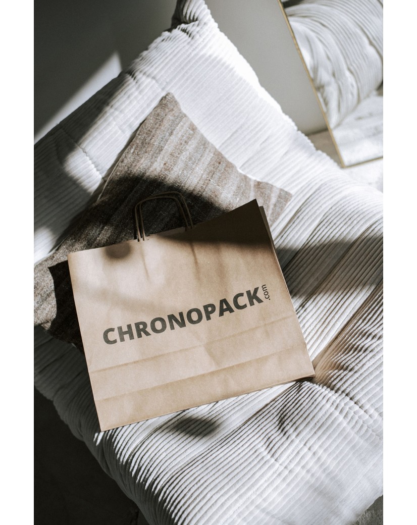 Chronopack Sac poignées torsadées Kraft L