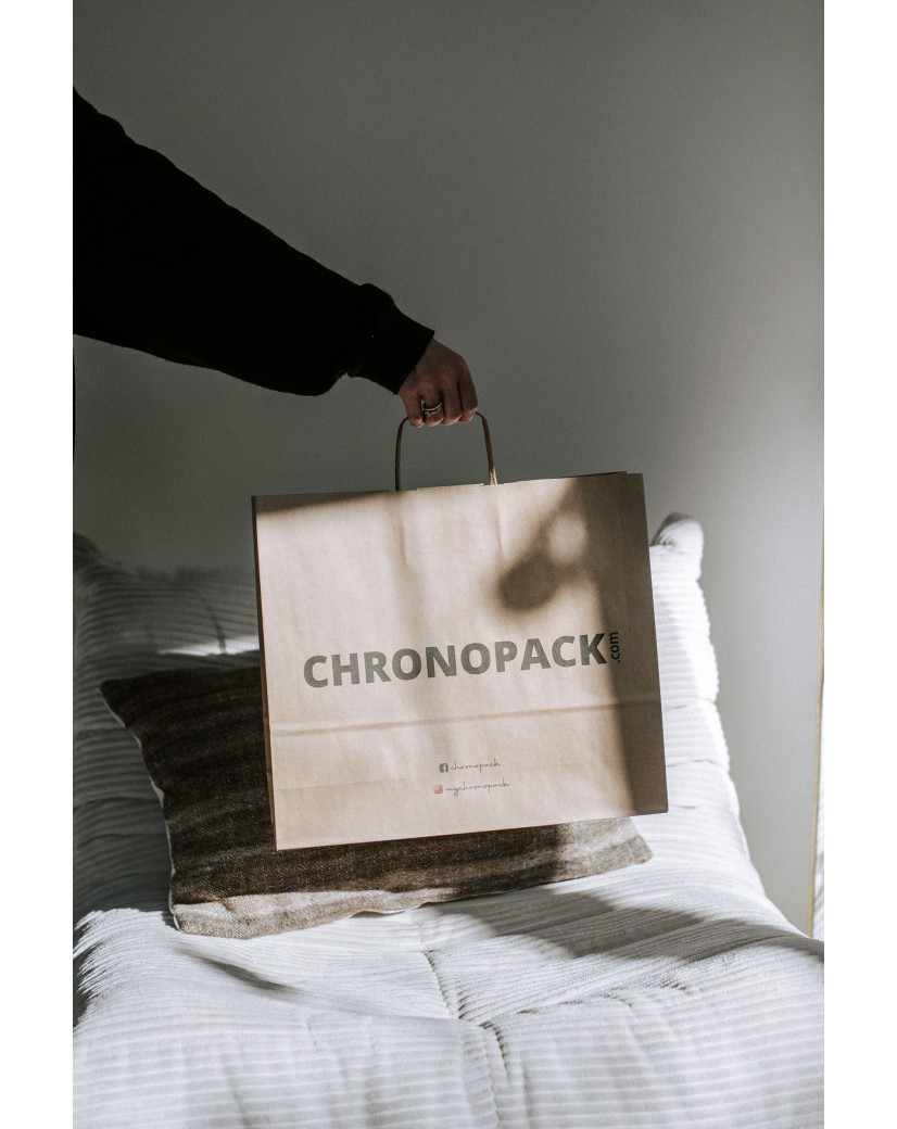 Chronopack Sac poignées torsadées Kraft L