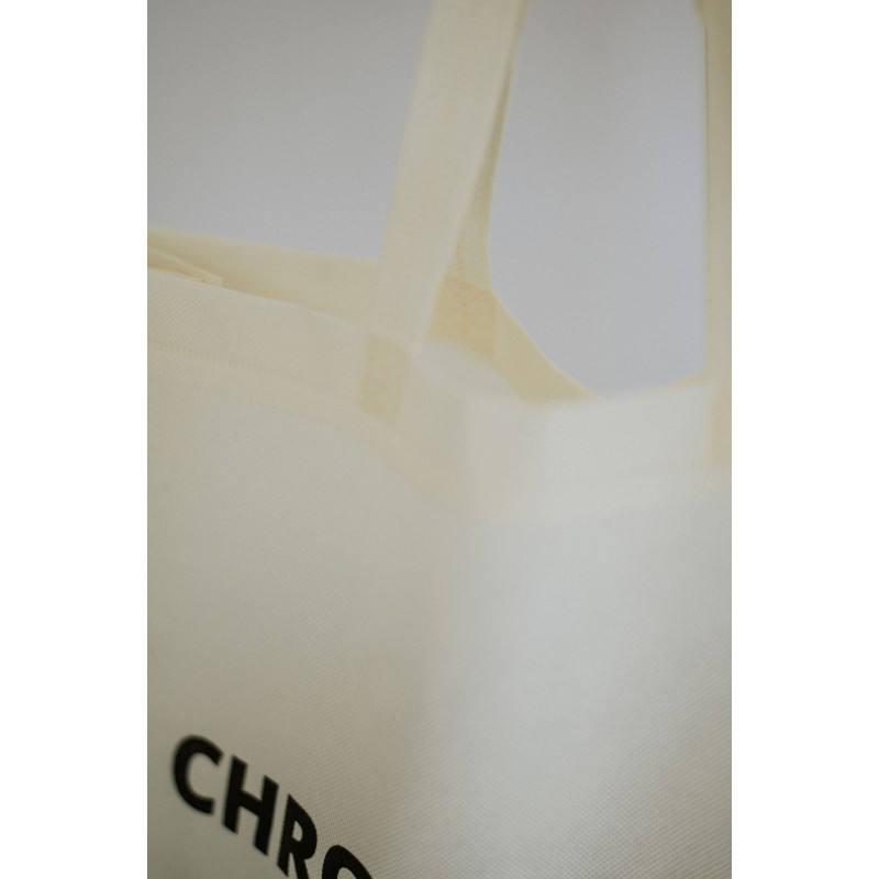 Low-cost, eco-friendly personalized beige fabric bag