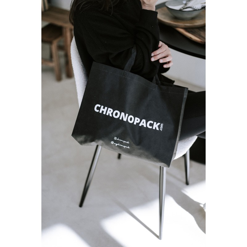 Cheap and eco-friendly personalized black fabric bag