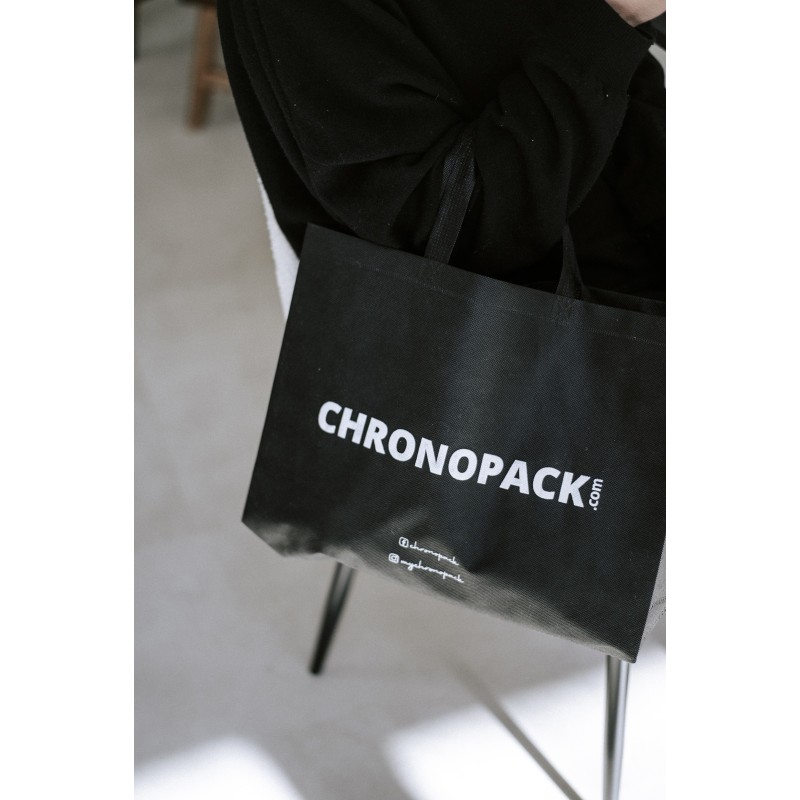 Cheap and eco-friendly personalized black fabric bag