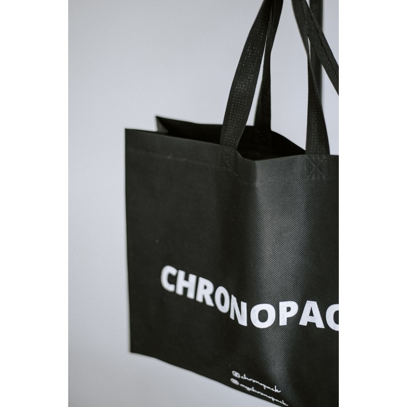 Cheap and eco-friendly personalized black fabric bag