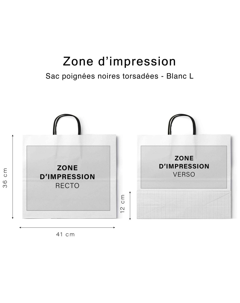 Bolsa Kraft Blanca L Horizontal – Útil, Sobria y Personalizable