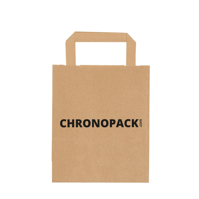 Customizable kraft paper bag 26x14x32cm from 70 EUR for 200 bags